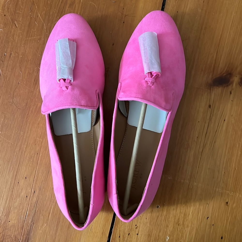 Pink j crew flats